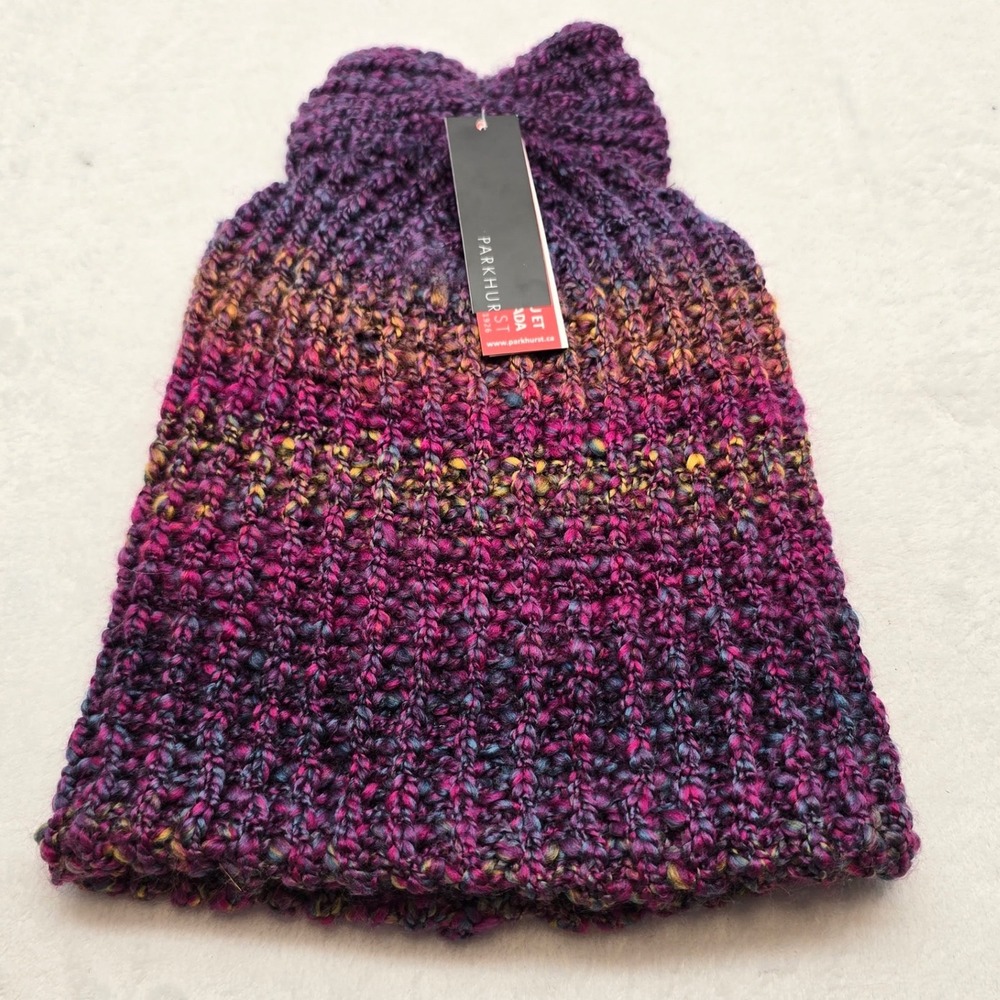 Parkhurst Beanie Multicolor Chunky‎ Knit Cotton Blend Winter Hat
